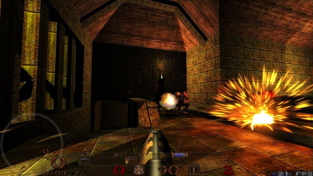 NVIDIA Shield Quake I Hi Res textures and dynamic shadows смотреть онлайн
