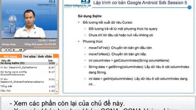 Lập trình Android Bài 5 Android SDK Phần II Data File, SQLite, SharedPreference YouTube смотреть онлайн
