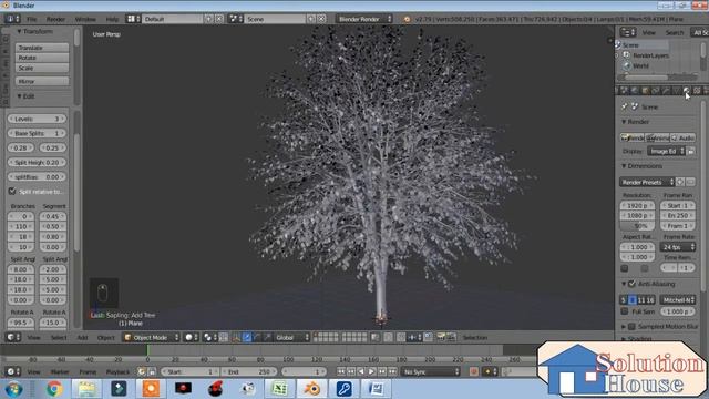 How to make Green Tree in Blender 2 79 Tree Modeling in Blender 2.79, fast and Easy Within 3 Minute смотреть онлайн
