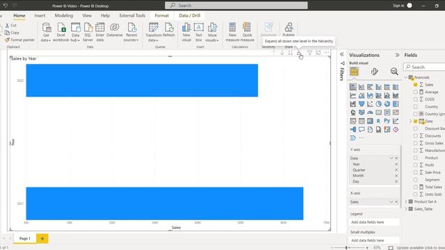 Power BI stacked bar chart by Date and Month | Microsoft Power BI Tutorials| Power BI For Beginners смотреть онлайн