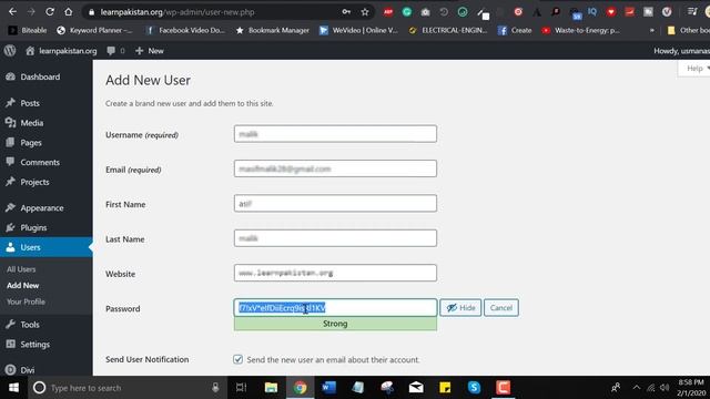 How to Add New User Account in Your WordPress Website | WordPress Tutorials 2020 смотреть онлайн