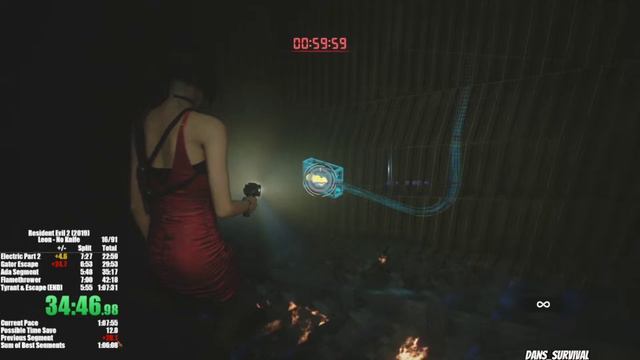 Resident Evil 2 Leon "No Knife" Speedrun in1:05:54 смотреть онлайн