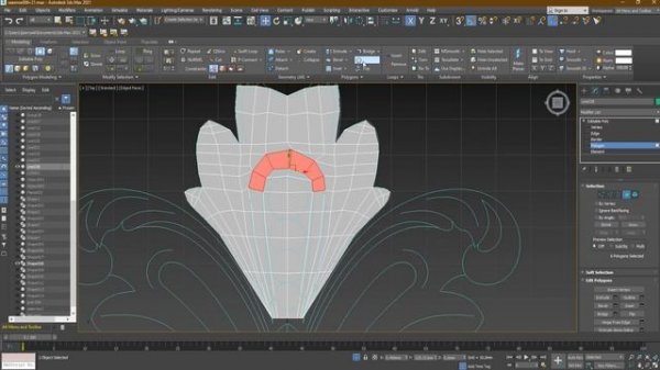 12. На примерах разбираем инструменты Spin (поворот), Connect, Dist Connect, Set Flow в 3ds Max.