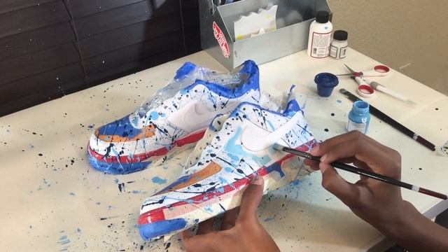 Custom Splatter Air Force 1(Giveaway Winner Announced) смотреть онлайн