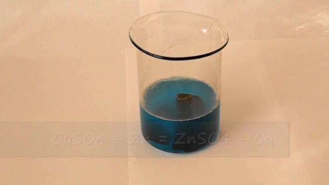 Химическая реакция цинка и медного купороса смотреть онлайн