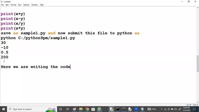 PYTHON tutorials || Demo - 3 || by Mr. Vijay On 05-11-2022 @8PM IST смотреть онлайн