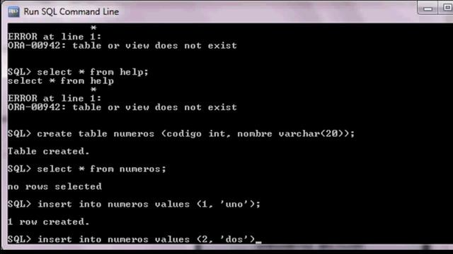 Creacion de Tablas e Insertard datos en Oracle 11g Express смотреть онлайн