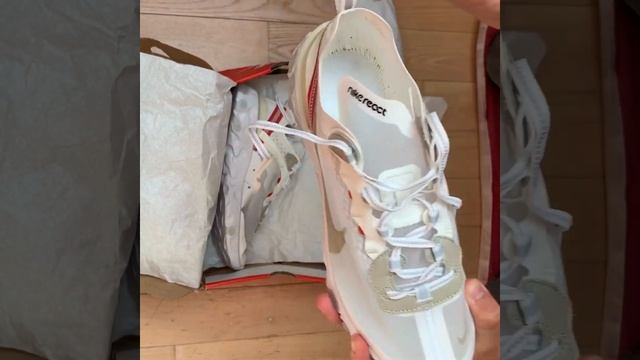 UNBOXING | Nike react element 87 sail light bone смотреть онлайн