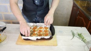 Фаршированные шампиньоны. Постная закуска без сыра