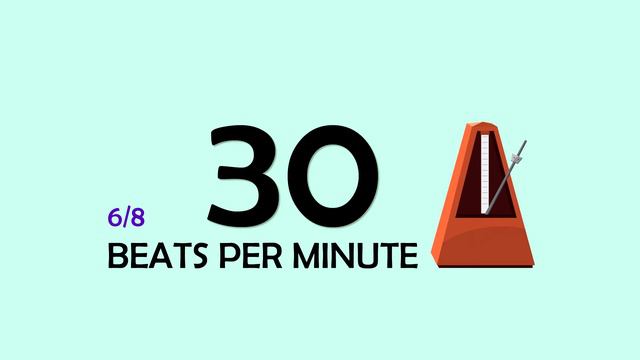 30 BPM 6/8 Metronome смотреть онлайн