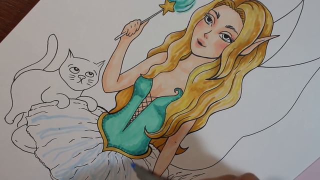 Forest Fairy Drawing 【Touchfive Markers Speedpaint】Art Collab смотреть онлайн