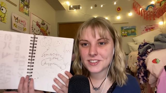 ASMR Tracing and Explaining my Sketch Books and Other Art! Tapping, Paper Sounds, and Rambling✨?✏️ смотреть онлайн