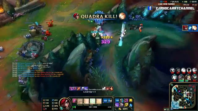 Katarina Montage - Katarina Play Compilation - League of Legends смотреть онлайн