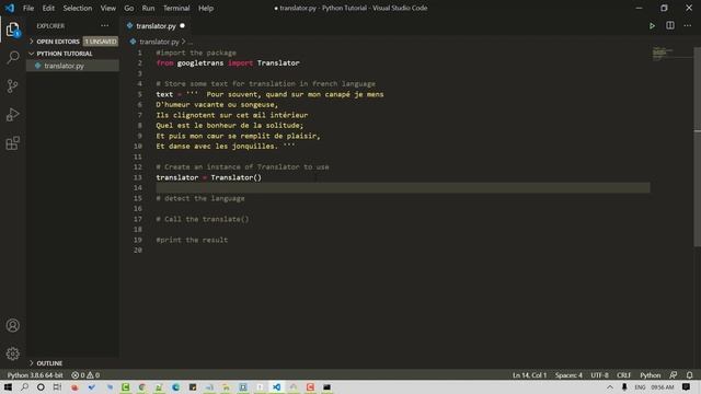 Build a Translator | Python project | Googletrans | Easy Tutorial смотреть онлайн