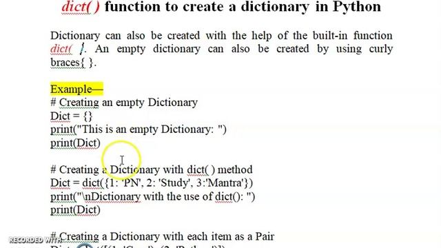 Dictionary in Python Part 1 смотреть онлайн