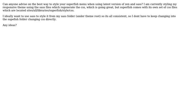 Drupal: Styling Superfish menu with Zen and Sass смотреть онлайн
