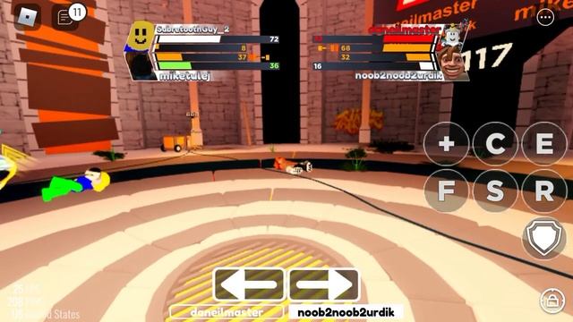 Twin Clashing with Mike, Daneil and noob2 ROBLOX Boxing League смотреть онлайн