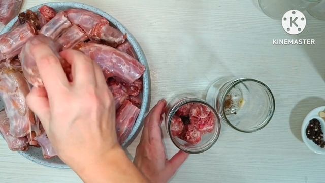 Тушенка из шей индейки в автоклаве. смотреть онлайн