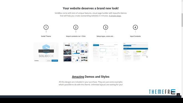SolidBox Clean Modern WordPress theme for your Business смотреть онлайн