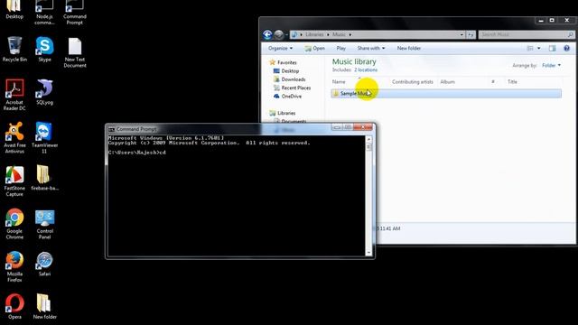 Drag and drop folders to command prompt in Windows 7 смотреть онлайн