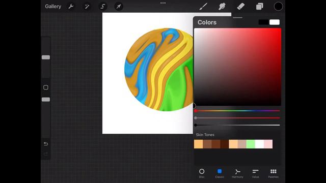 HOW TO MAKE A PLANET ON PROCREATE | easy procreate tutorial | super fast! смотреть онлайн