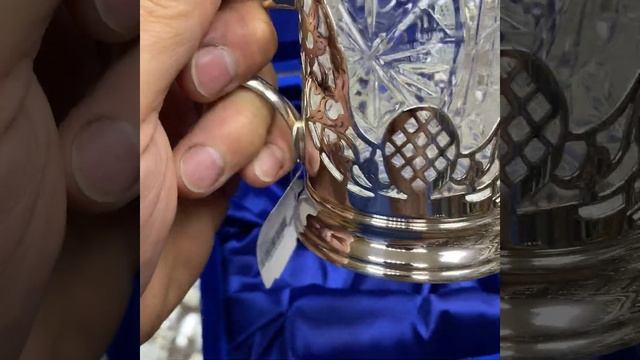 серебряный подстаканник с эмалью смотреть онлайн