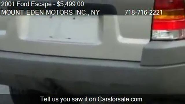 2001 Ford Escape XLT 4WD - for sale in BRONX, NY 10452 смотреть онлайн