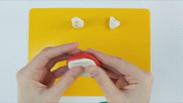 Как слепить гриб из теста. / How to make a mushroom from dough. смотреть онлайн