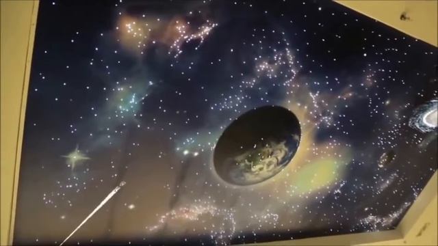 Звездное небо двухуровневый натяжной потолок смотреть онлайн