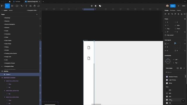 How to Design a Navigation Rail Component in Figma | Material Design Navigation Rail Tutorial смотреть онлайн