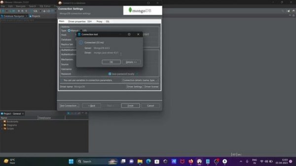How to connect mongodb with dbeaver