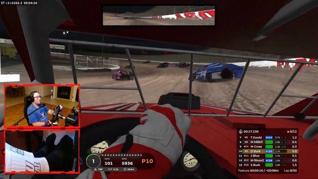 UMP Modifieds at Eldora - Just my luck... - iRacing Dirt Oval смотреть онлайн