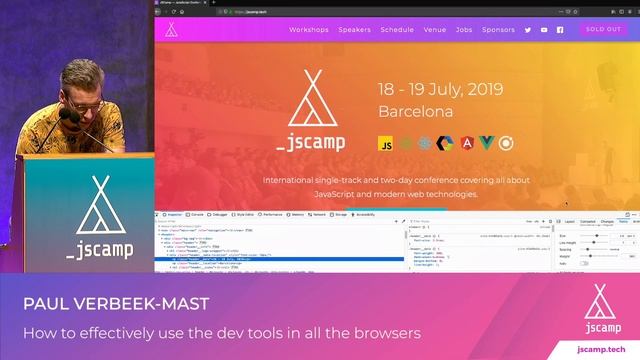 How to effectively use the dev tools in all the browsers by Paul Verbeek-Mast | JSCAMP 2019 смотреть онлайн