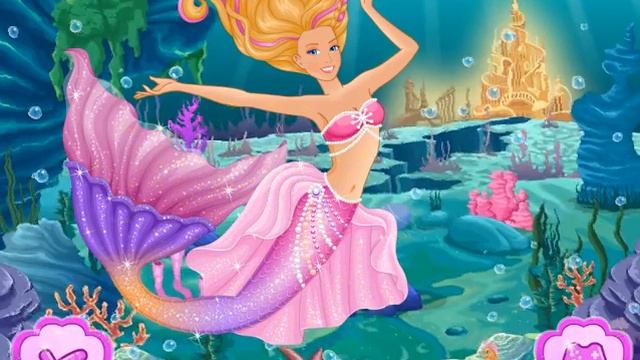 Barbie the Mermaid Princess - Dressup & Caring Games for Girls смотреть онлайн