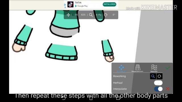 How to move the body parts of your oc in ibisPaint X (custom pose) смотреть онлайн