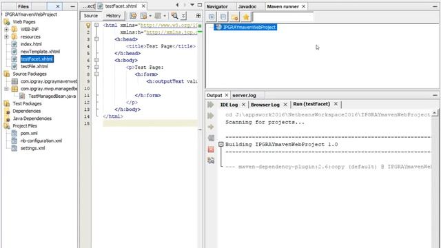 IPGRAY : how to add add facets jsf managed bean to netbeans maven web project - part3 смотреть онлайн
