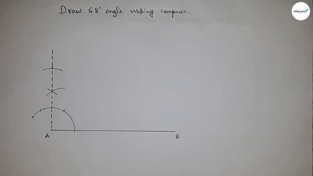 How to draw 68 degree angle using compass.Construct 68 degree angle.shsirclasses. смотреть онлайн