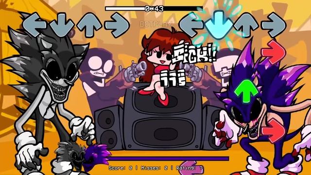 VS Sonic Exe sings Ugh | FNF Sonic.exe 2.0 Colored vs FNF Sonic exe 1.5 Mod Black & White смотреть онлайн