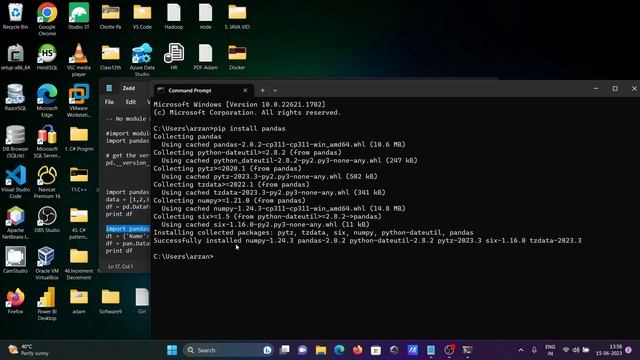 How to fix no module named pandas смотреть онлайн