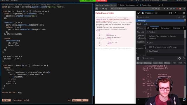 React Lesson - Modal with Portals смотреть онлайн