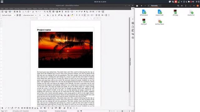 How to export documents to different kind of formats in LibreOffice Writer смотреть онлайн