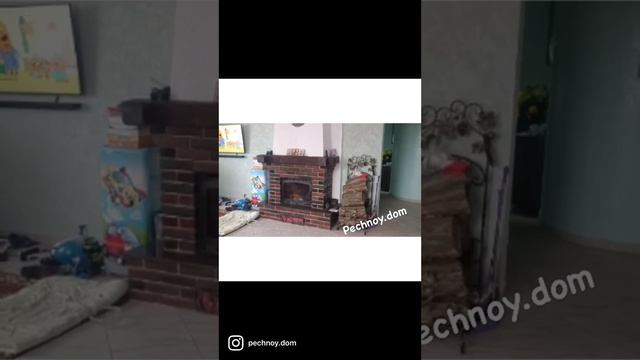 Чугунная каминная топка в кирпичной облицовки 7 лет работы в доме 200м2 Мастер +79282298917 Ярослав смотреть онлайн