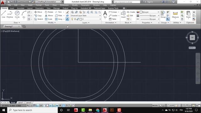 Autocad 2D Practice Drawing / Exercise 19/ Simple Tutorial смотреть онлайн