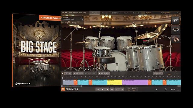 Toontrack EZDrummer 3 Big Stage EZX Audio Demo