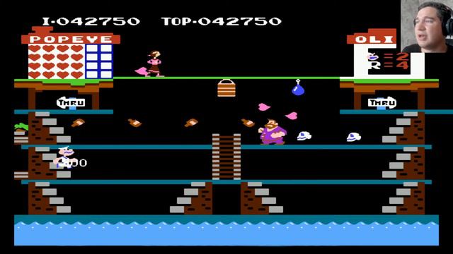 Играем на NES Donkey Kong, Popeye, Donkey Kong Jr.