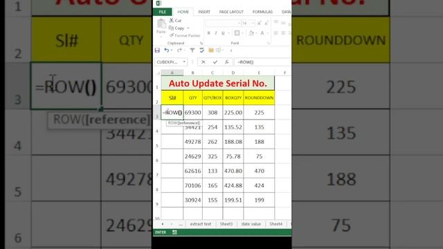 auto update serial number in excel | excel смотреть онлайн