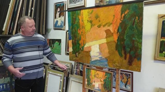 Как Написать Этюд. Художник Юрий Болотов. Жаркий день смотреть онлайн