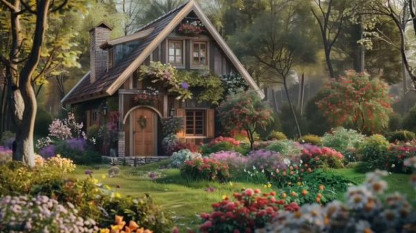 Cottage Garden Ambience 🌸ㅣ3 Hours of Birdsong Soundscape and CottageCore