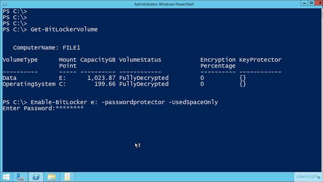 Configure BitLocker Encryption with PowerShell смотреть онлайн