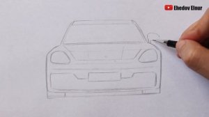Как нарисовать Porsche Panamera